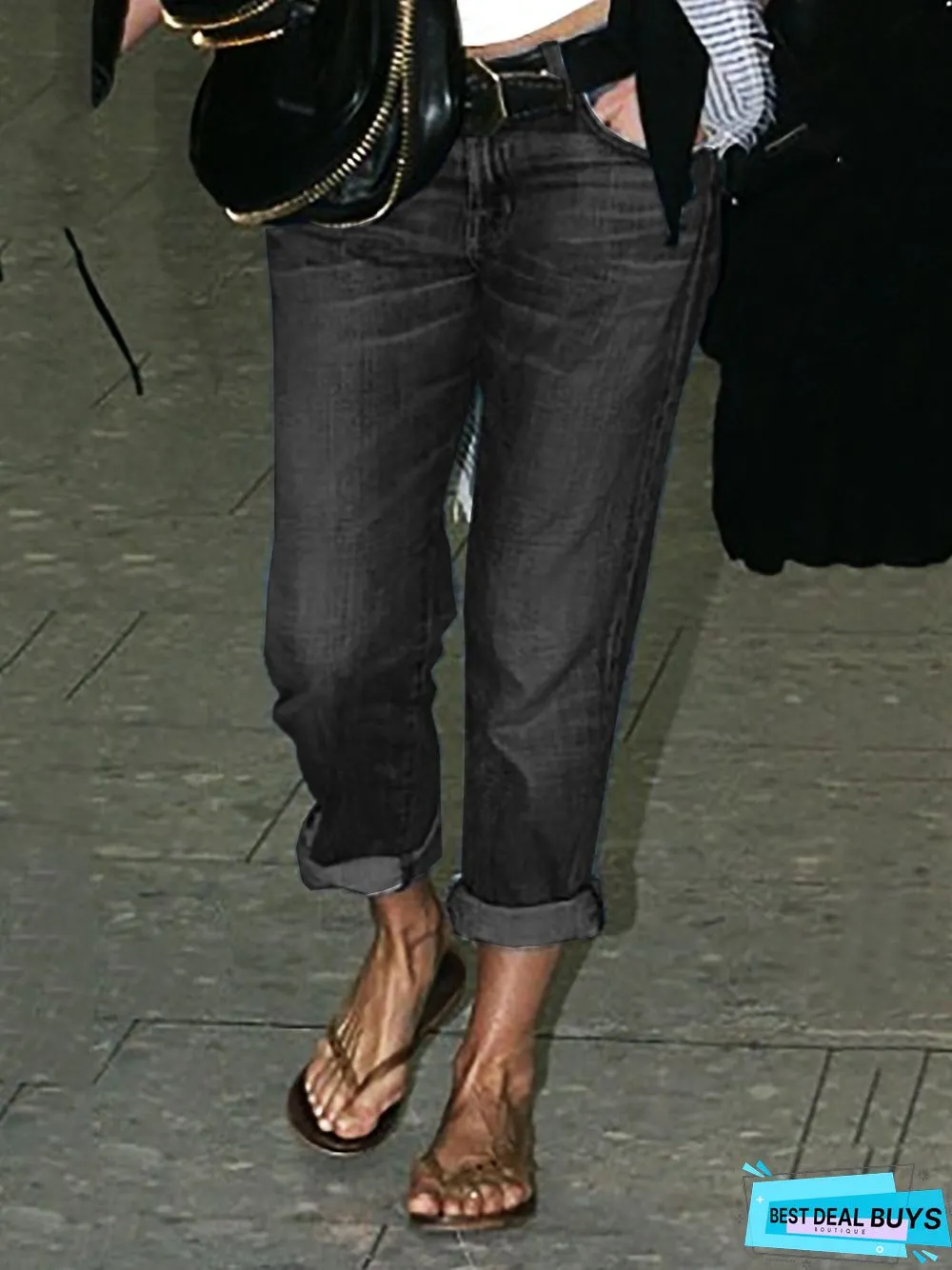 Roll Up Denim Jeans Jeans