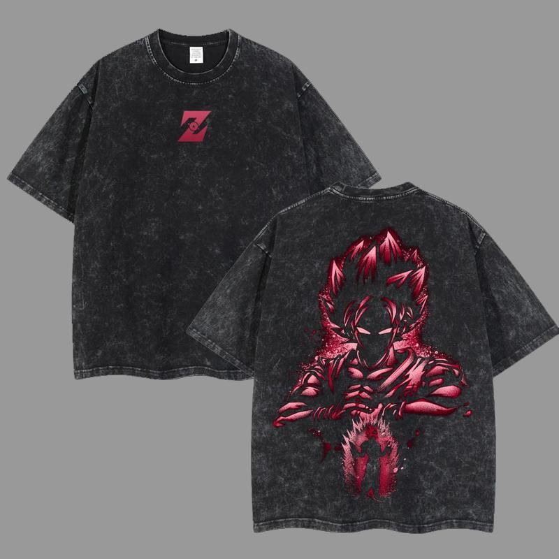 Dragon Ball Z Super Saiyan Son Goku Oversize Washed T-Shirt