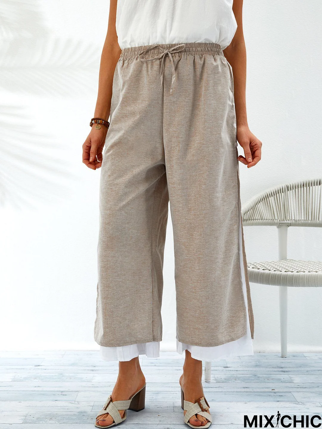 Women Cotton Plus Size Casual Linen & Cotton Bottoms