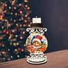 DIY Christmas Elf Wooden Special Shaped Diamond Painting Candle Holder