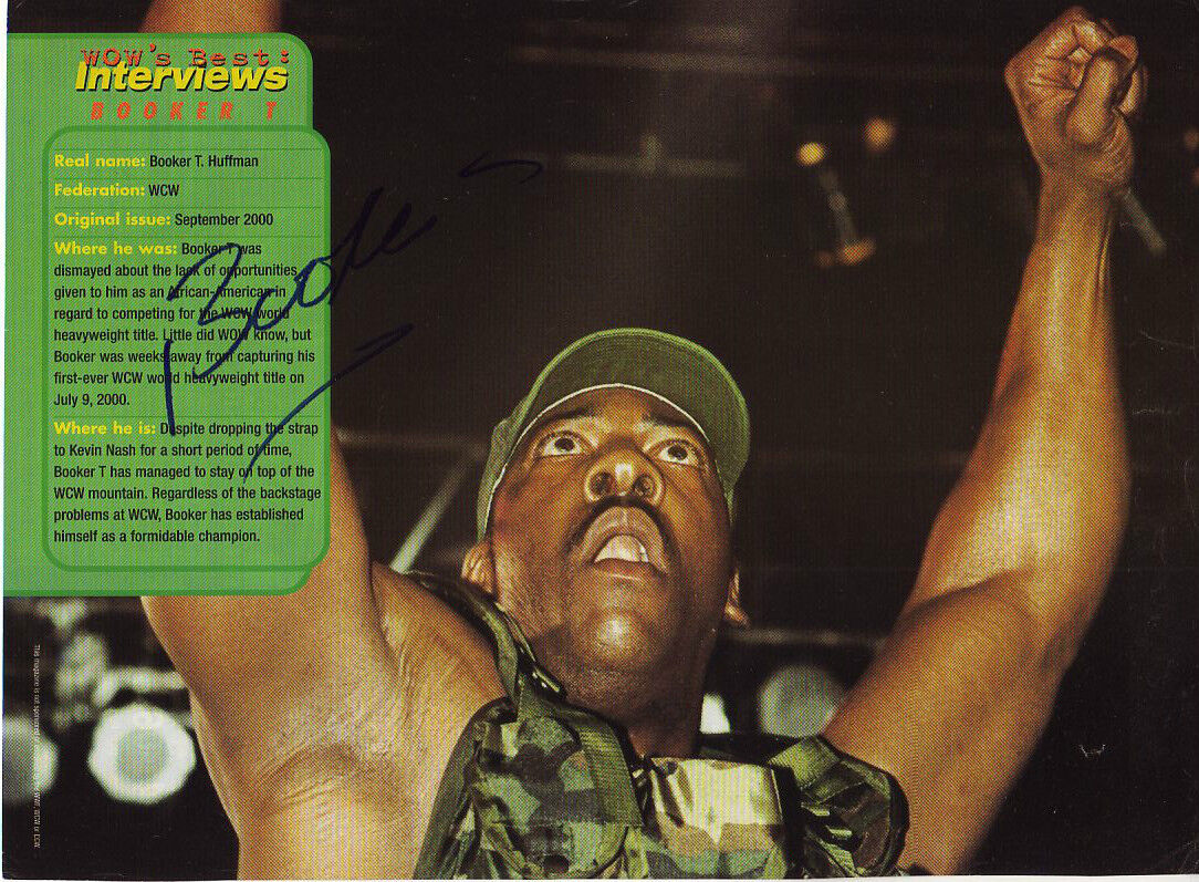 WWE WWF BOOKER T AUTOGRAPHED HAND SIGNED 8X10 Photo Poster painting WRESTLING PICTURE