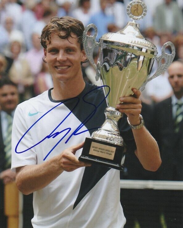 TOMAS BERDYCH SIGNED ATP TENNIS 8x10 Photo Poster painting #4 WIMBELDON Autograph PROOF