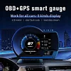 Car HUD Head-up Display P6 Full LCD Obd Instrument Modified Driving Score Gesture Switch A590 OBD+GPS Dual-Mode Smart Instrument
