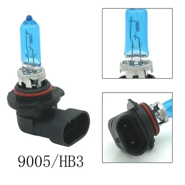 2pcs 100W 6000K Super Bright White Trim Light Halogen Lamp Bulb Car Styling Headlight Fog Lights H1 H3 H4 H7 H11 HB3