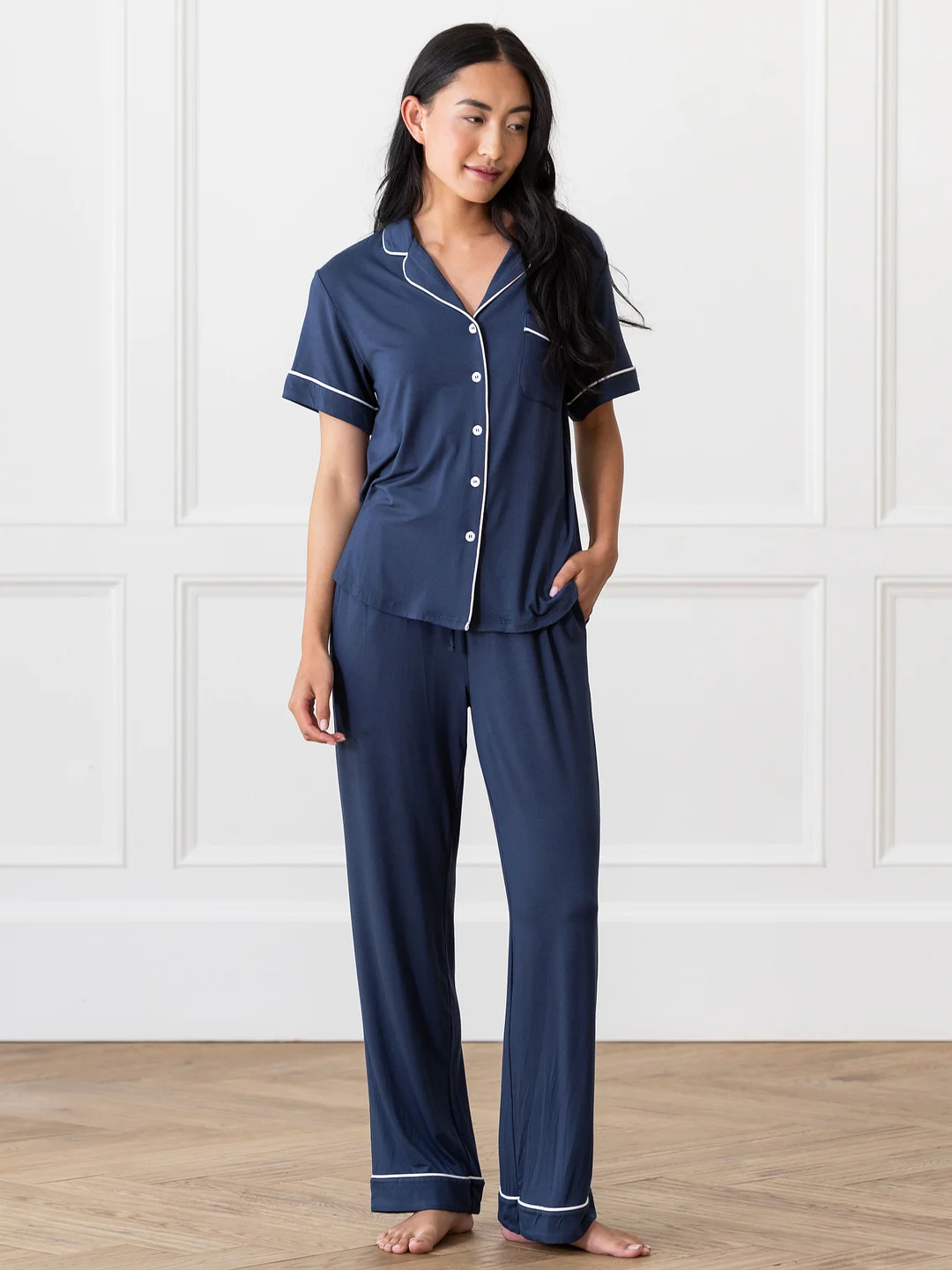 Short Sleeve & Pant Bamboo Pajama Set (Buy 2 Free Shipping)