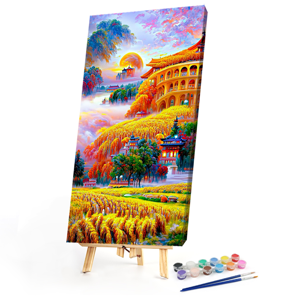 

40*80CM - Paint By Numbers - Castle (Big Size), 501 Original
