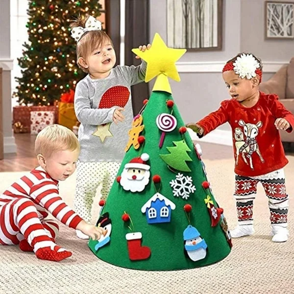 DIY Christmas Tree Set Christmas Scene Decoration Jewelry Children's Toys