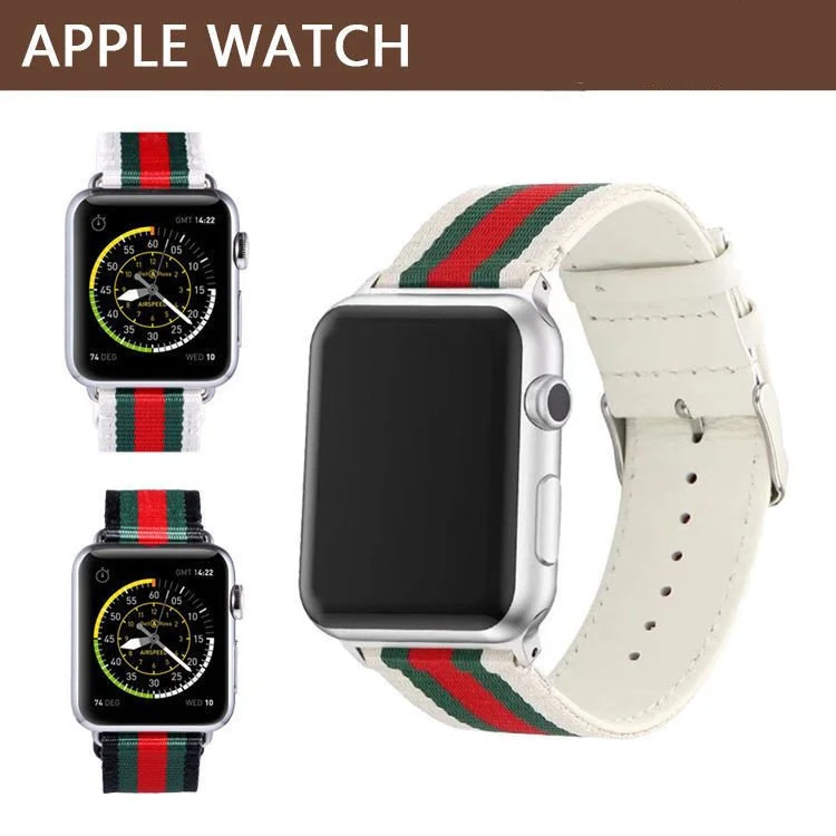 Breathable Nylon Leather Apple Watch Band