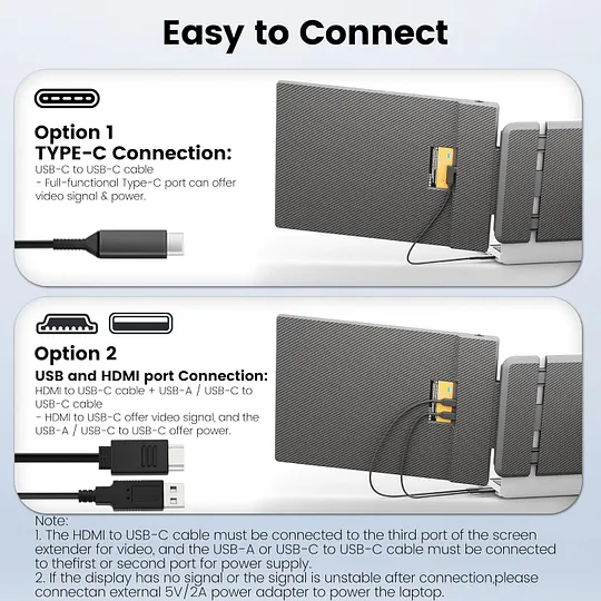 KEFEYA S1Pro 2K Portable Dual Screen Monitor Extender