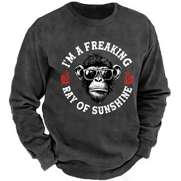 Personalized I'm A Freaking Ray Of Sunshine Sweatshirt