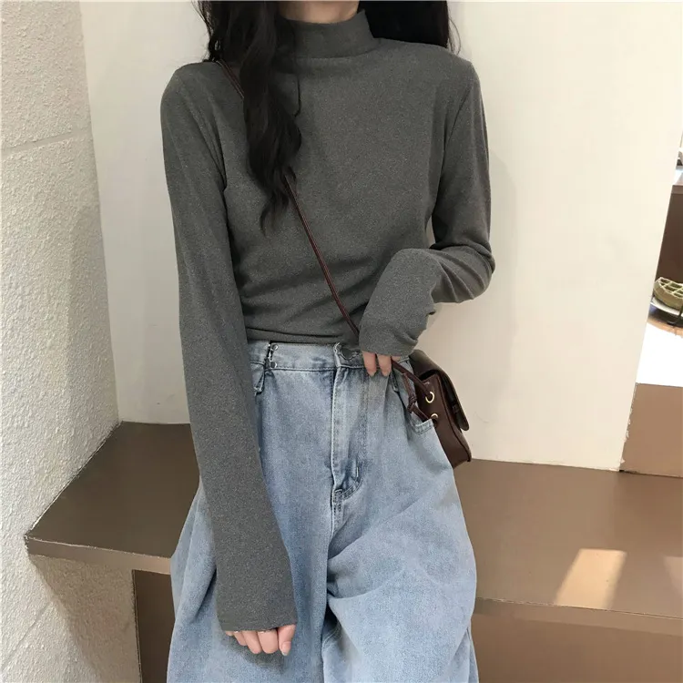 Brownm Brownm 2024 New Interior With Long-Sleeved T-Shirt Student Top Women's Dress