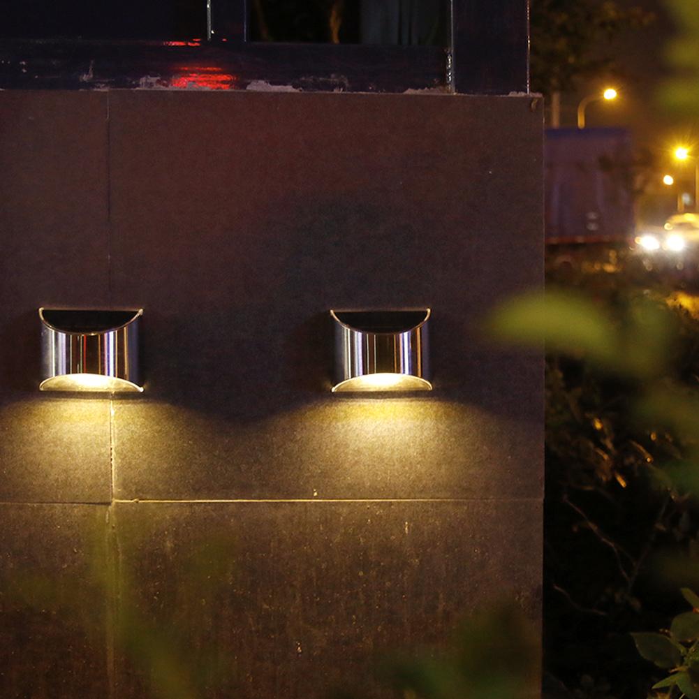 

10Pc Warm White 4 LED Solar Waterproof Wall Stair ecurity, 501 Original