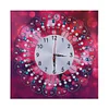 DIY Diamond Painting White Flower Wall Clock Craft Art Decor