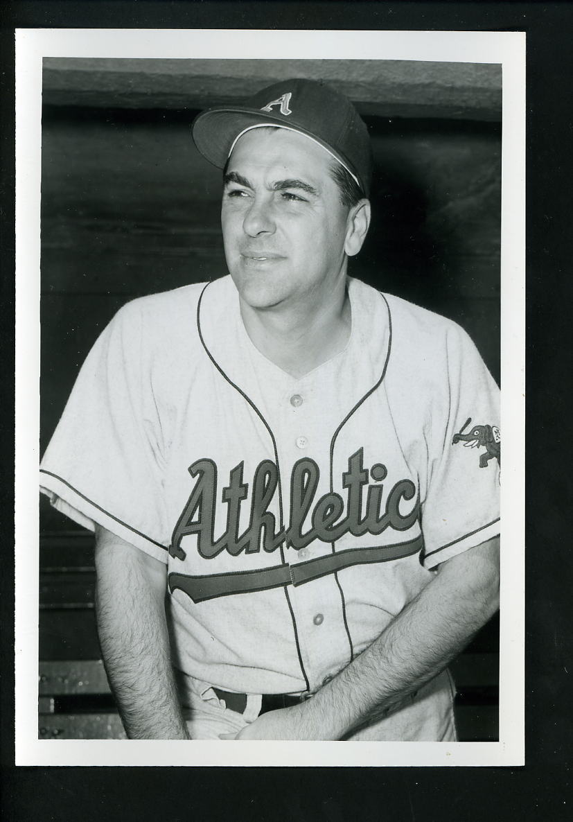 Lou Boudreau 1960 Press Original Photo Poster painting by Don Wingfield Kansas City A's