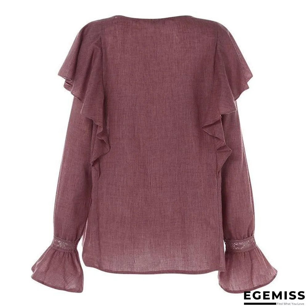 Plus Size White Cotton Tunic Beach Thin Bell Sleeve Casual Loose Oversized Blouse Tops | EGEMISS