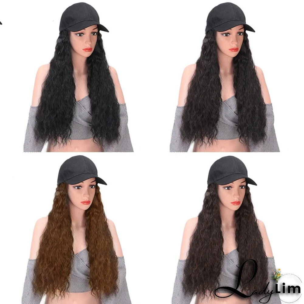Black Brown Fashion Casual Solid Split Joint Wigs