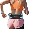 Running Belt with Bottles Waist Bag Sport Pouch Fanny Pack for Cycling (Blue)