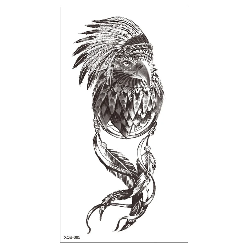 Lion King Waterproof Temporary Tattoo Stickers Body Art Fake Tatoo Animal Realistic Tribal Tiger Arm Sleeve transferable tattoo