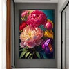 (Big Size)Peony - 11CT Stamped Cross Stitch - 40*60cm - Flower