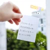 6PCS Transparent Matte PET Post-it Notes 50 Pages School Student Kids Cute Stationery Gift