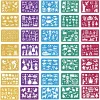 (US Local)35 Pieces Drawing Stencils Tool Set Drawing Templates for Drawing and Painting 
