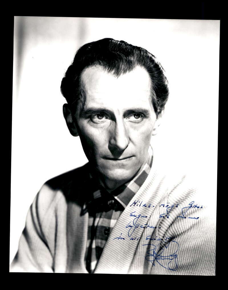 Peter Cushing JSA Coa Signed 8x10 Photo Poster painting Certified Autograph