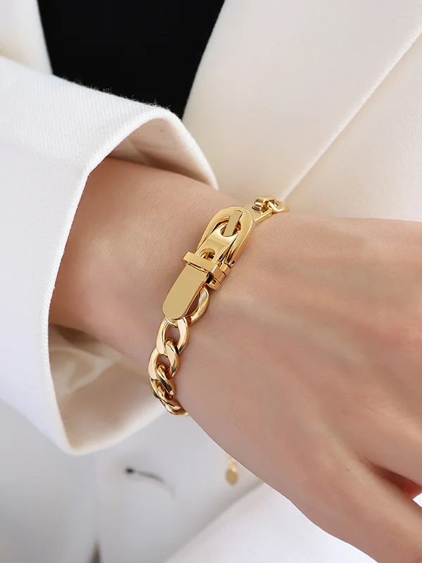 Chains Solid Color Bracelet Accessories