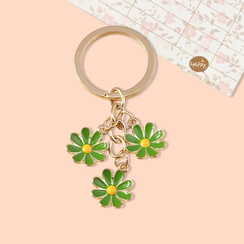 Cute Daisy Alloy Women’s Keychain