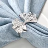 Golden Silver Ginkgo Catering Napkin Ring