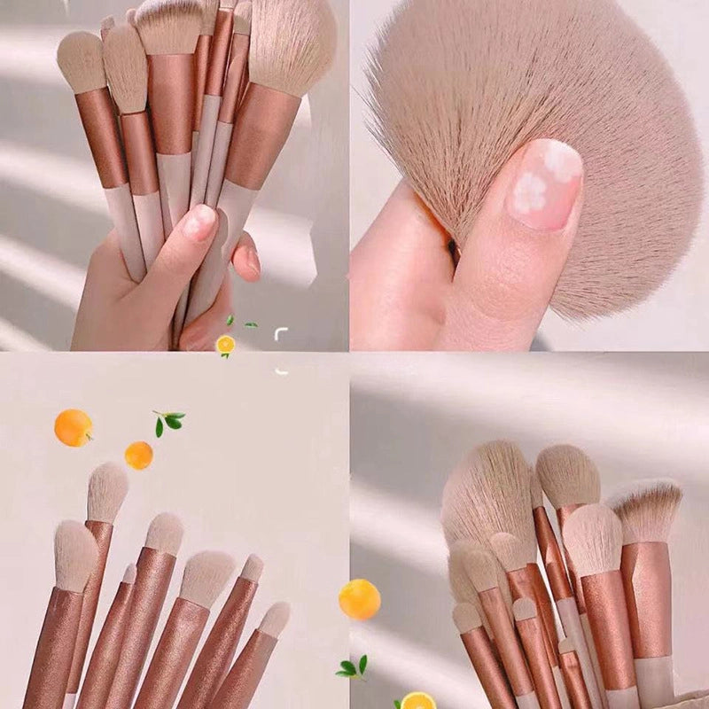 13 Sijiqing Makeup Brush Set Portable Loose Powder Brush Concealer Brush Blush Set Brush Full Set Of Beauty Tools