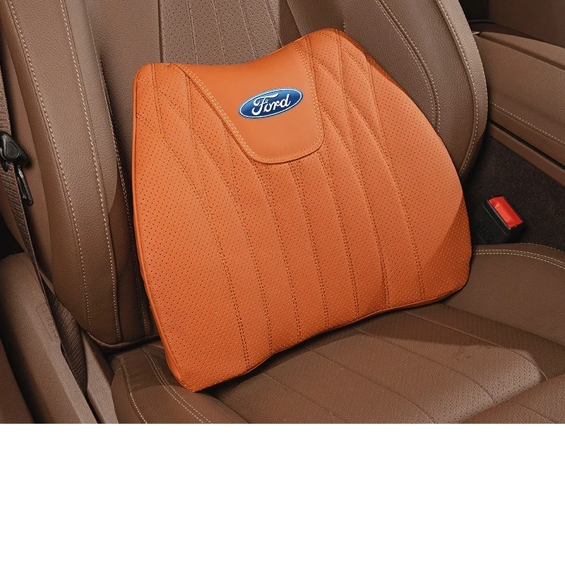 Napa Leather Car Seat Cushion Lumbar Seat Cushion