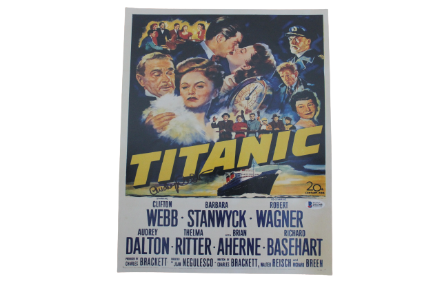 Audrey Dalton Signed Titanic Movie 1953 Annette 11x14 Photo Poster painting w/Beckett COA Z02308