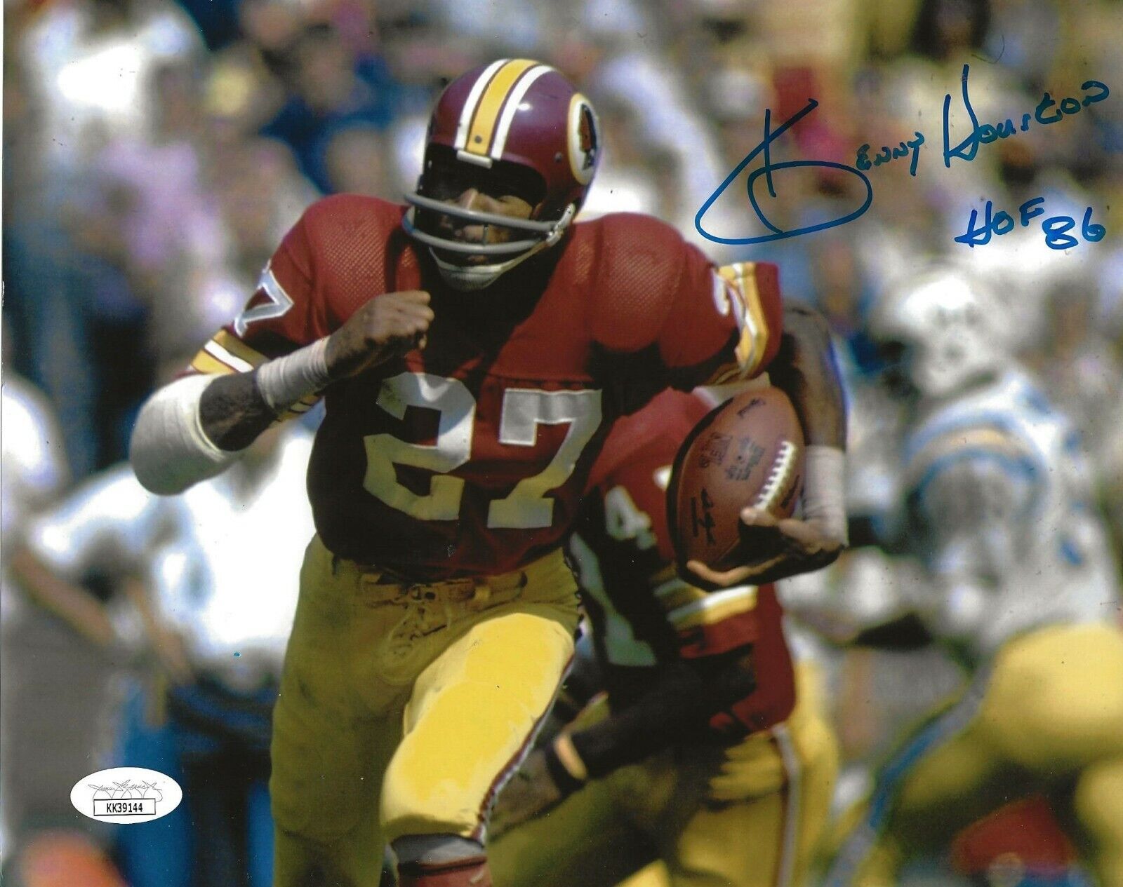 Ken Houston signed Washington Redskins 8x10 Photo Poster painting autographed W/ HOF Inscr 3 JSA