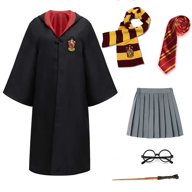 Mayoulove Harry Potter #9 Cosplay  Robe Cloak Clothes Gryffindor Costume Magic School Party Uniform-Mayoulove