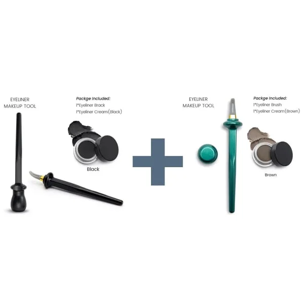 Flawless Eyeliner Set with Eyeliner Cream