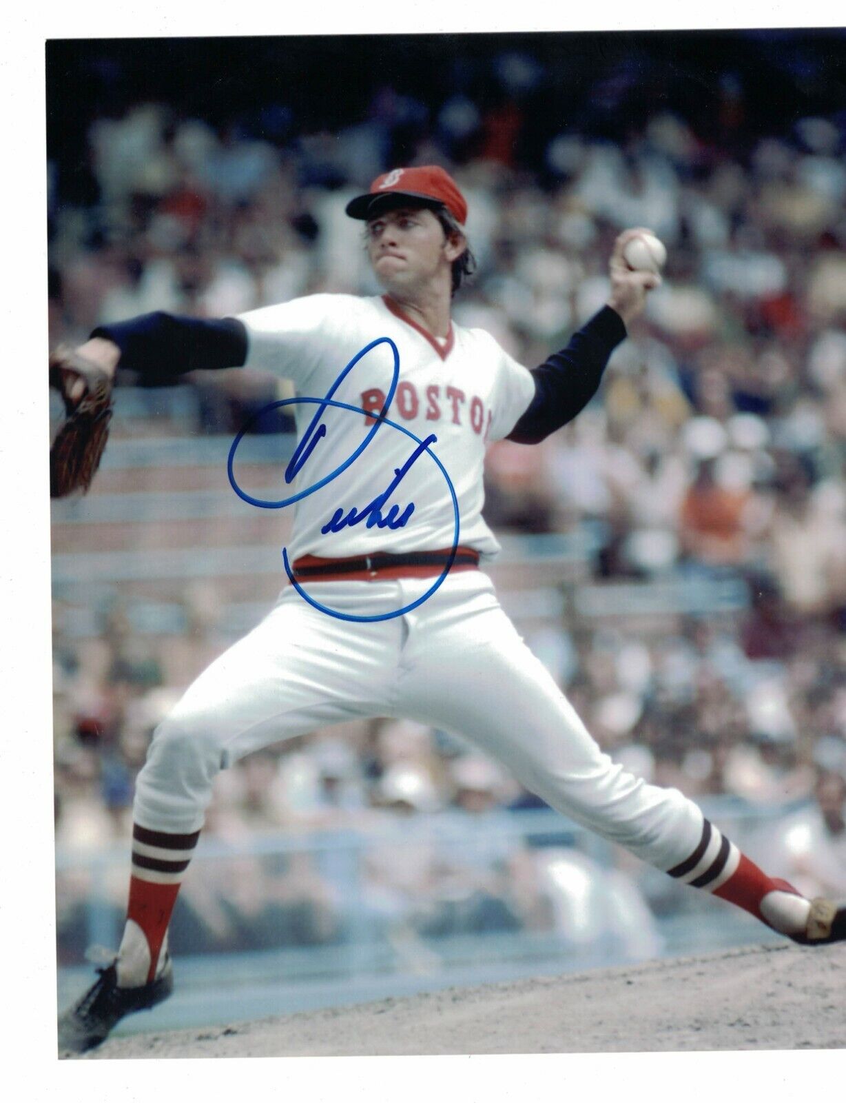 Bill Lee Boston Red Sox Signed Baseball Photo Poster painting W/Our COA