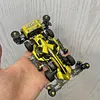 Tamiya 4WD Modified Jedi Chariot Pure Hand-painted Black Silver Gray Mirror Customization FMA Chassis Racing