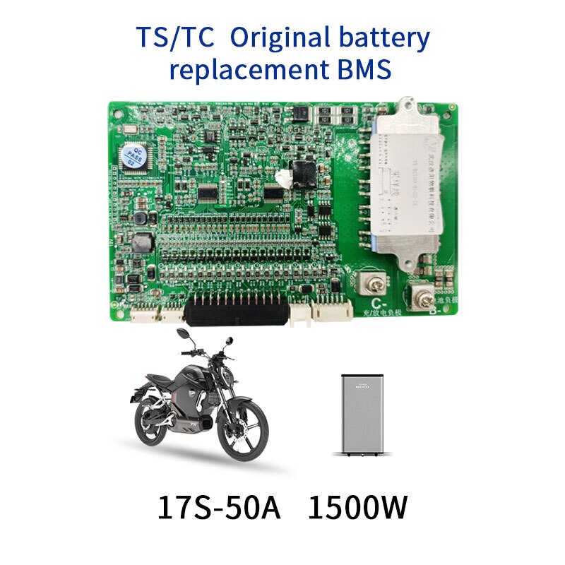 For Super SOCO TS TC Max Battery Replacement Ant BMS 60V 72V 17S 20S 12-20S  300A RS485 Module Bluetooth Large Capacity DIY