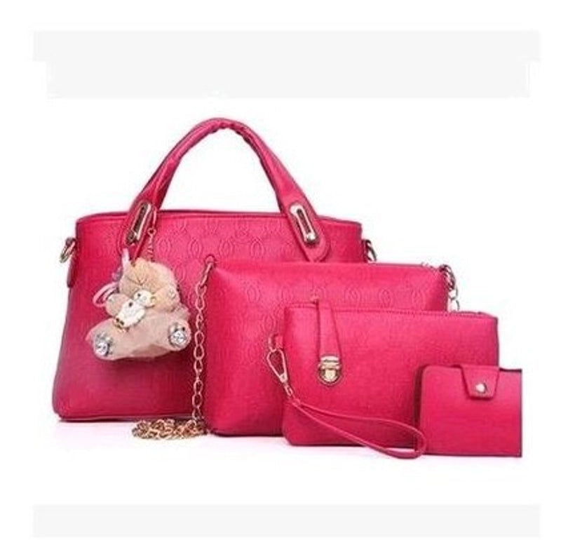 Women’s Large All Seasons Pu Leather Streetwear Bag Sets