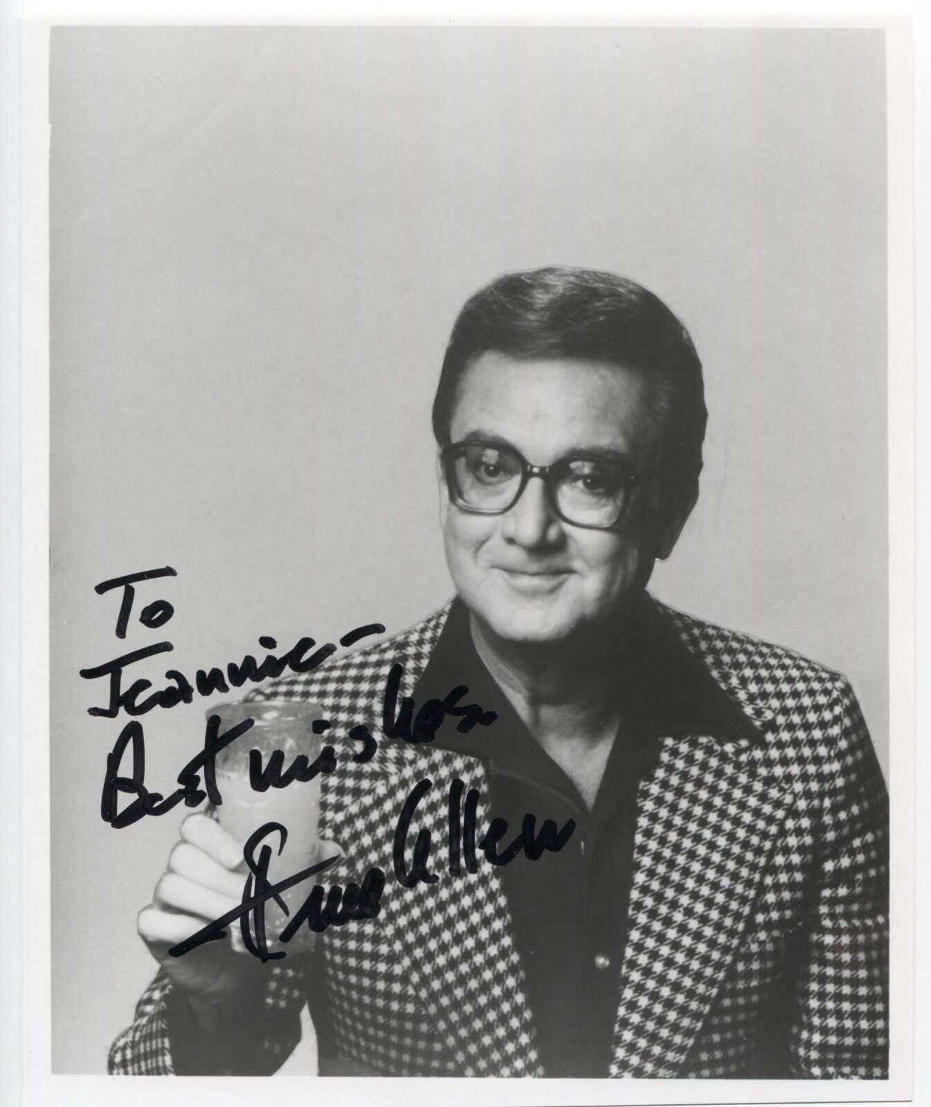 Steve Allen Signed 8x10 Photo Poster painting Autographed Vintage Signature