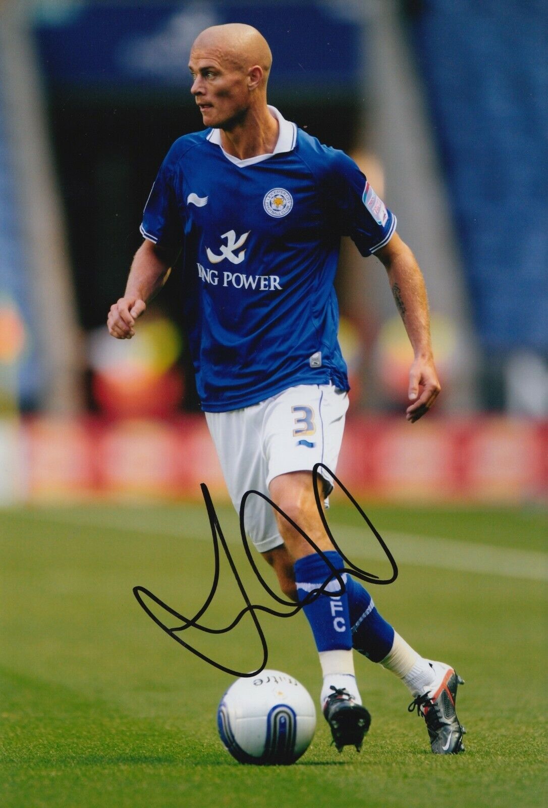 Paul Konchesky Hand Signed 12x8 Photo Poster painting - Leicester City - Football Autograph.