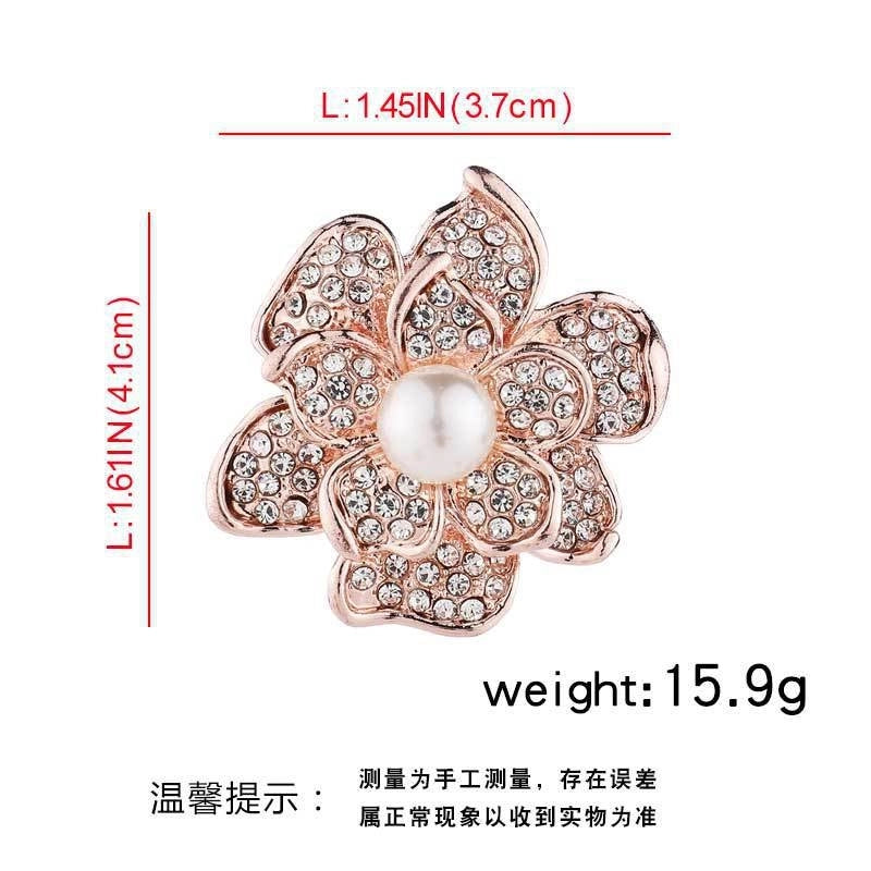 Elegant Glam Pin Heart Shape Flower Bow Knot Alloy Plating Artificial Pearls Women’s Brooches