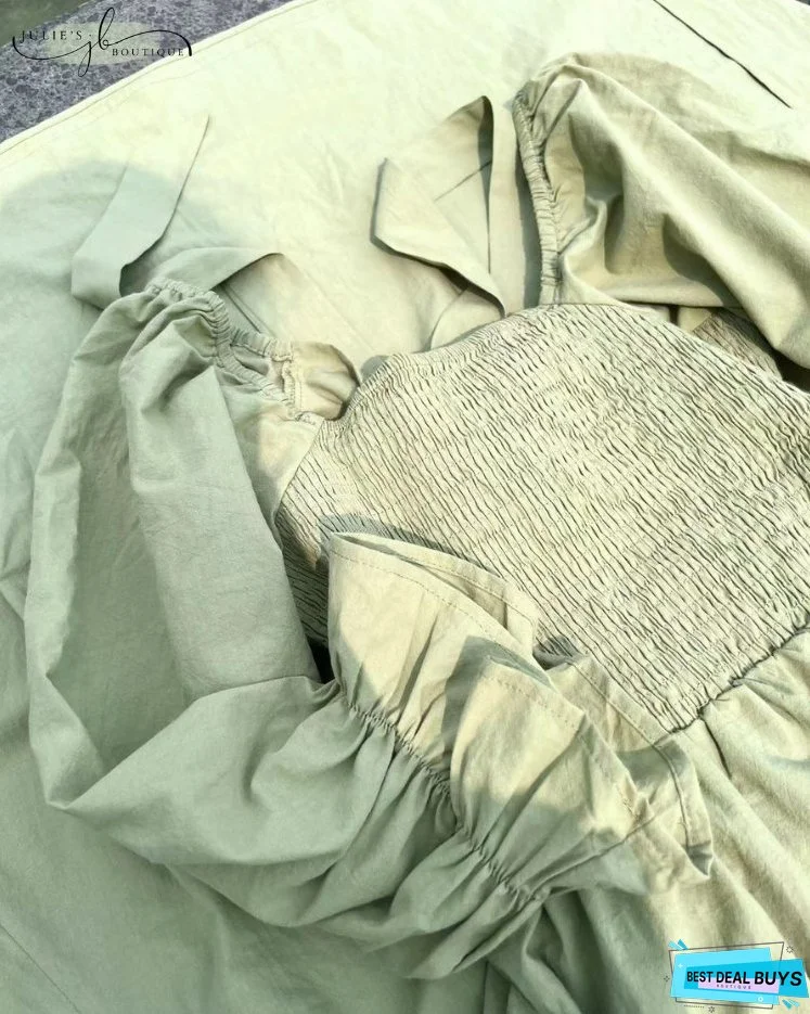 JULIE | FRENCH DRESS WITH FRILL SLEEVES