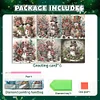 6Pcs Diamond Painting Snowman Greeting Cards Congratulations Cards & Gifts