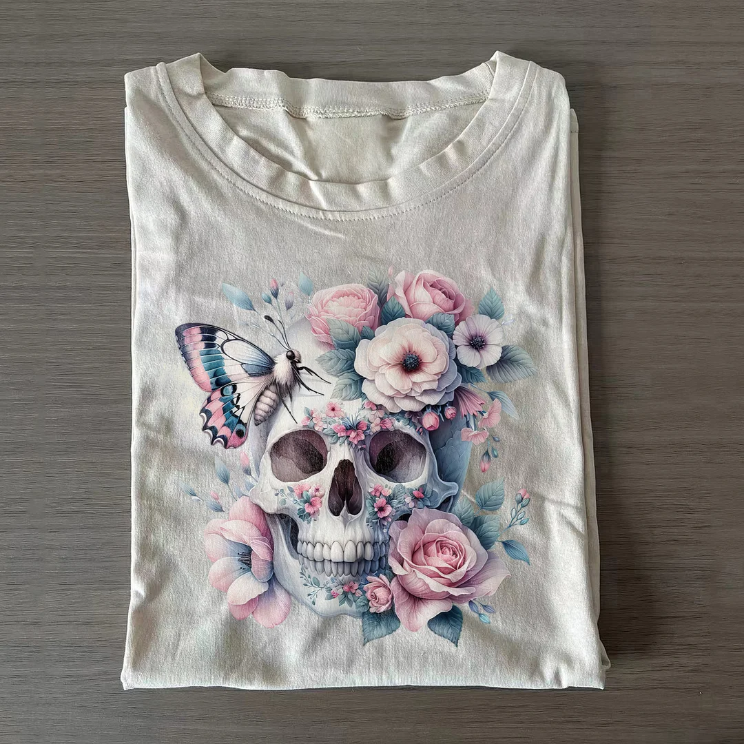 Floral Skull T-shirt