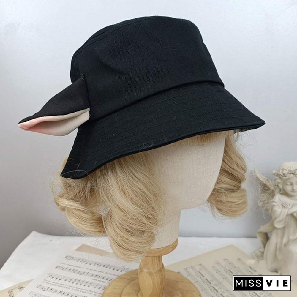 Casual Sheep Ears Fisherman Hat