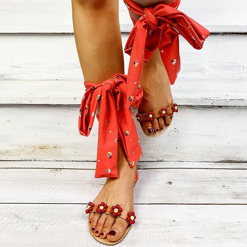 Sunflower Bandage Flat Sandals
