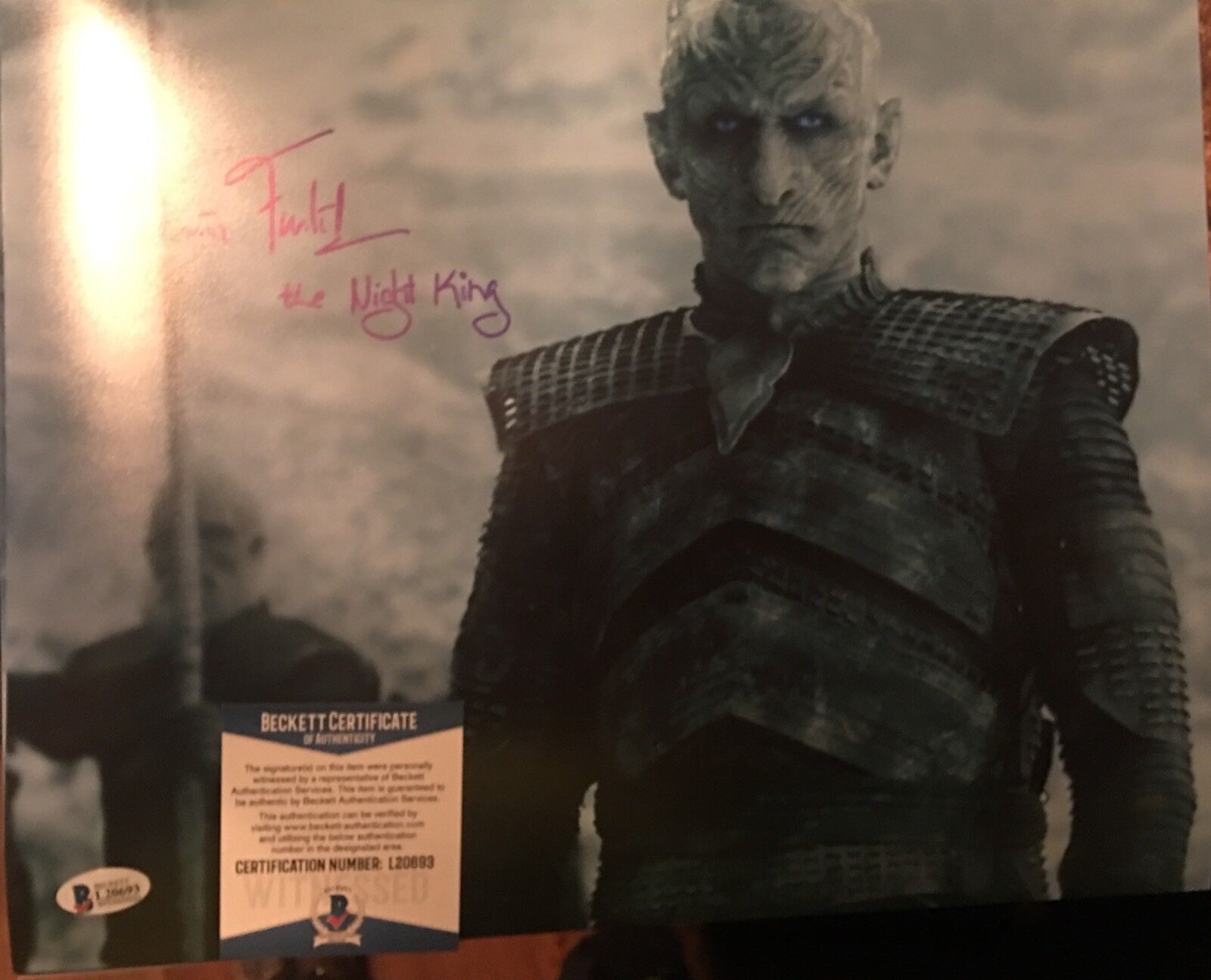 Vladimir Furdik Signed 11x14 Photo Poster painting Beckett COA Night King Game Of Thrones 9