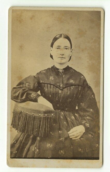 19th Century Fashion - 1800s Carte-de-visite Photo Poster painting - C.H. Cary Public Square