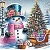 Christmas Snowman - Diamond Painting - Full Round Drill (Canvas|40*40cm)